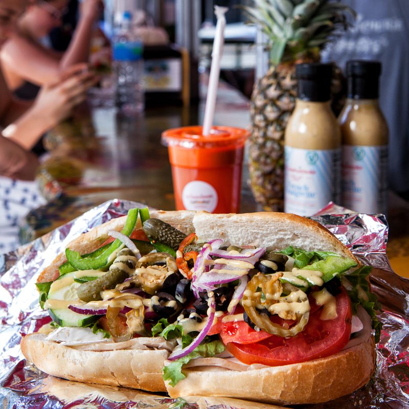 breakfast sandwich Brickell Miami La Sandwicherie breakfast combo $12
