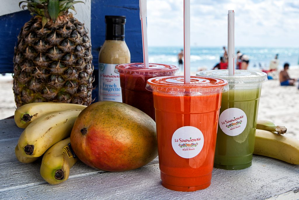 dairy-free smoothies vegan drinks Brickell Miami La Sandwicherie